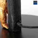 anne light & home table lamp ANIMAUX - SURICATE up, with switch, with shade, with plug E27 IP20, black matt 