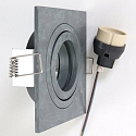 recessed luminaire P�LITE SPOT swivelling, square GU10 IP20