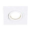 Indbygningslampe P�LITE SPOT svingbar, firkantet GU10 IP20, hvid mat d�mpbar