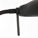 Mexlite floor lamp BIRON with switch, with flex arm IP20, black matt dimmable