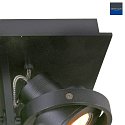 Steinhauer Steinhauer Ceiling spot QUATRO LED, 4 flames, LxBxH: 24x24x15, black