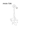 Steinhauer pendant luminaire BIKKEL - � 42CM 1 flame, medium E27 IP20, brown, pied dimmable