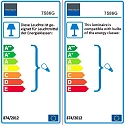 Steinhauer pendant luminaire BIKKEL - � 42CM 1 flame, medium E27 IP20, green dimmable