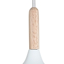 Mexlite Mexlite Pendel BJORR, 1-flamme, 45cm, hvid