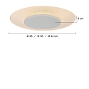 Steinhauer Loftlampe LIDO lille, rund, indirekte, perforeret IP20, hvid mat d�mpbar