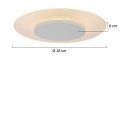 Steinhauer Loftlampe LIDO lille, rund, indirekte, perforeret IP20, hvid mat d�mpbar
