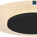 ceiling luminaire LIDO small, round, indirect, perforated IP20, black matt dimmable