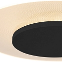 Loftlampe LIDO lille, rund, indirekte, perforeret IP20, sort mat d�mpbar
