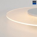 Steinhauer Loftlampe LIDO stor, rund, indirekte, perforeret IP20, hvid mat dmpbar