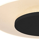 Loftlampe LIDO stor, rund, indirekte, perforeret IP20, sort mat d�mpbar