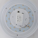 Mexlite outdoor ceiling luminaire GALAXY small, round, switchable, cambered IP44, white matt 
