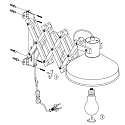 anne light & home AN V�glampe WOODY, 1-flamme, b�g