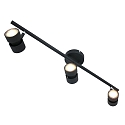 Spotlight bar NATASJA 3-flammer, lang, Dim-To-Warm, justerbar GU10 IP20, st�l b�rstet d�mpbar