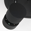 Steinhauer spotlight bar NATASJA 3 flames, round, Dim-To-Warm, adjustable GU10 IP20, black matt dimmable