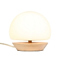 Steinhauer Bordlampe ANCILLA rund, kort, med touch-d�mper G9 IP20, b�g, naturlig farve d�mpbar