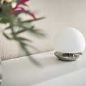 Steinhauer Bordlampe ANCILLA rund, kort, med touch-d�mper G9 IP20, st�l b�rstet d�mpbar