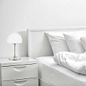 Steinhauer Bordlampe ANCILLA MUSHROOM lang, med skiftefunktion G9 IP20, chrom, poleret d�mpbar