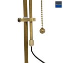 Steinhauer table lamp ANCILLA long, adjustable, with pull switch chain E27 IP20, brushed bronze 