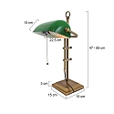 Steinhauer Bordlampe ANCILLA lang, justerbar, med tr�k-koblingsk�de E27 IP20, b�rstet bronze 