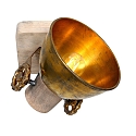 Mexlite Spot GEARWOOD, 1-flamme, brun