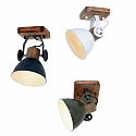 Mexlite Mexlite Spot GEARWOOD, 1-flamme, gr�