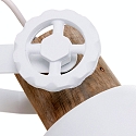 Mexlite Mexlite Spot GEARWOOD, 1-flamme, hvid