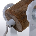 Mexlite Mexlite Spot GEARWOOD, 1-flamme, hvid