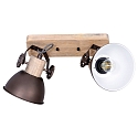 Mexlite Mexlite Spot GEARWOOD, 2-flammer, antracit