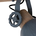 Mexlite Mexlite Spot GEARWOOD, 2 flames, grey