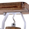 Mexlite Mexlite Spot GEARWOOD, 2-flammer, hvid