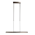Steinhauer Pendant luminaire ZELENA LED, adjustable, 4 flames, silver