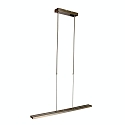 Steinhauer Pendant luminaire ZELENA LED, adjustable, 4 flames, silver