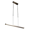 Steinhauer Pendant luminaire ZELENA LED, adjustable, 4 flames, silver