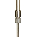 Steinhauer Pendant luminaire ZELENA LED, adjustable, 4 flames, silver