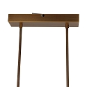 Steinhauer Pendant luminaire ZELENA LED, 3 flames, L:150cm, bronze