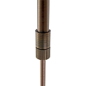 Steinhauer Pendant luminaire ZELENA LED, 3 flames, L:150cm, bronze
