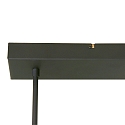 Steinhauer Steinhauer Pendant luminaire ZELENA LED, 3 flames, L:150cm, black
