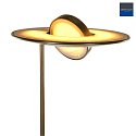 Steinhauer Floor lamp ZODIAC LED, 2 flames, with reading arm adjustable, bronze