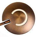 Steinhauer Standerlampe ZODIAC LED, 2-flammer, med l�searm justerbar, bronze