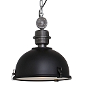 Pendel BIKKEL - � 32CM 1-flamme, lille E27 IP20, sort mat d�mpbar