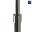 Steinhauer Standerlampe PRESTIGE CHIC cylindrisk, med afbryder, med skrm, med leddelt arm, med stik E27 IP20, stl brstet 