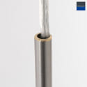 Pendel SPARKLED LIGHT cylindrisk, med skrm E27 IP20, stl brstet dmpbar