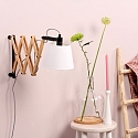 Mexlite Mexlite Wall luminaire DION, 1 flame, beech