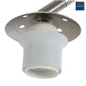Steinhauer Standerlampe SPARKLED LIGHT med afbryder, med skrm, med stik, justerbar, konisk E27 IP20, stl brstet 