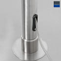 Steinhauer Standerlampe SPARKLED LIGHT cylindrisk, med afbryder, med skrm, med stik, justerbar E27 IP20, stl brstet dmpbar