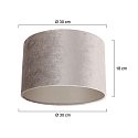 Steinhauer shade KAPPEN - � 30CM cylindrical, silver