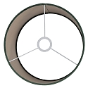 Steinhauer shade KAPPEN - � 30CM cylindrical, dark green