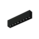 Loftlampe LINOO SURFACE 8.0 8-flammer, firkantet IP20, sort blank, sort mat d�mpbar