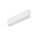 Loftlampe LINOO SURFACE 8.0 8-flammer, firkantet IP20, hvid mat, hvid blank d�mpbar