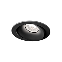 Indbygnings loftlampe RONY 1.0 1-flamme IP20, sort d�mpbar